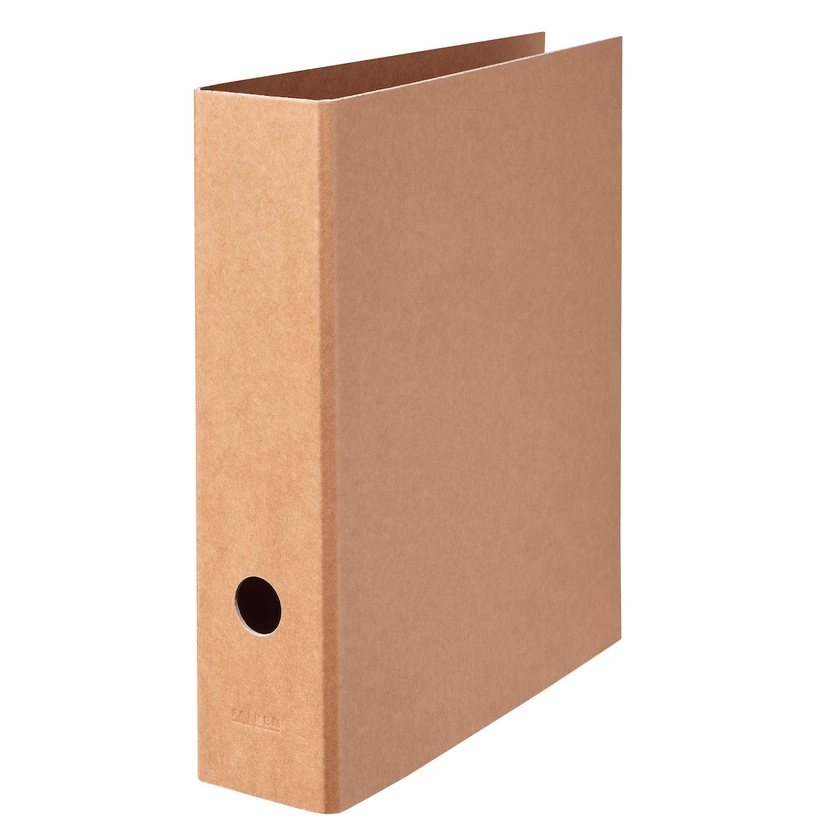 Falken 15072660 Vegan Ordner PURE Nature A4, 8 cm Rücken, ohne Kantenschutz - Braun