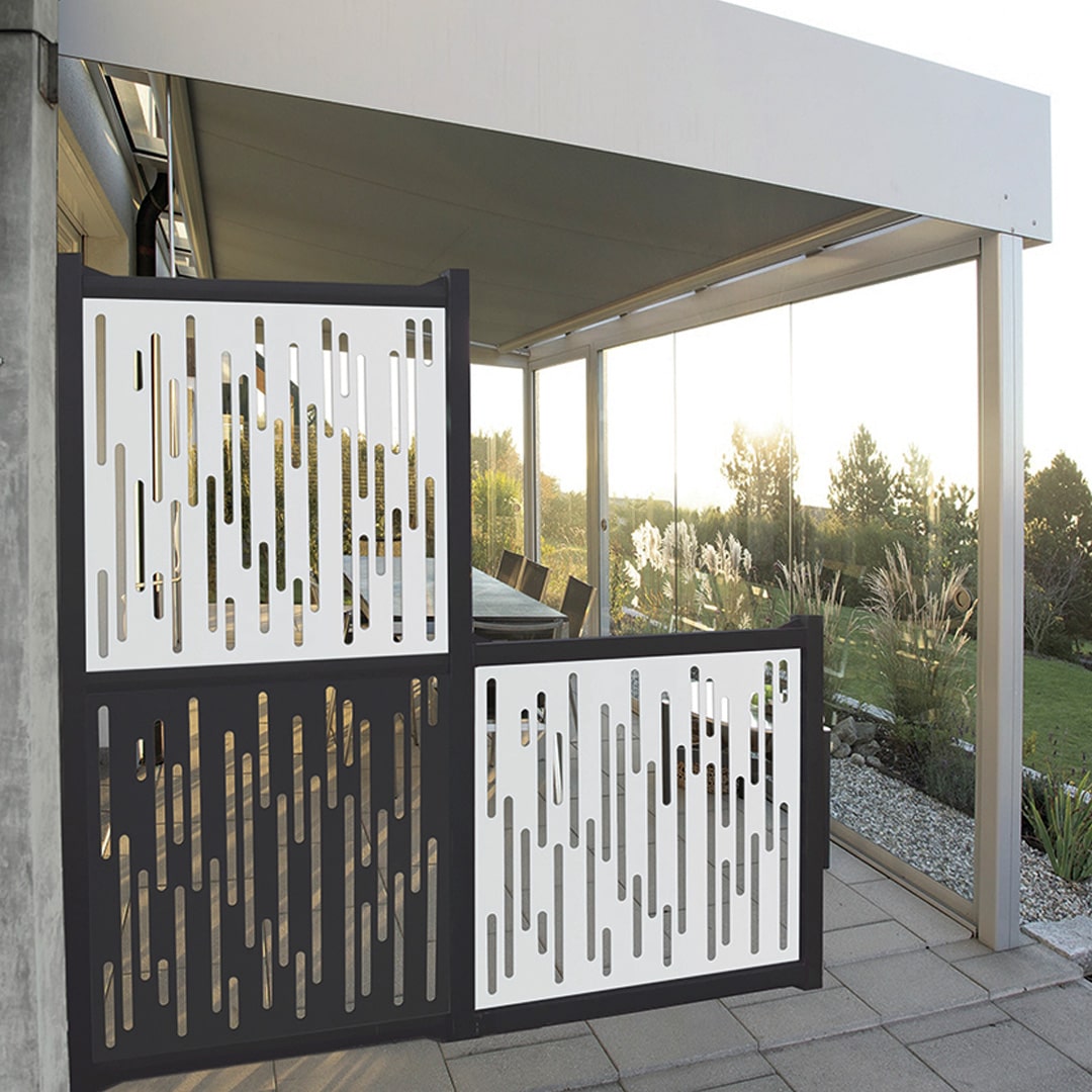 Celosía decorativa  NAUTIC 1x1m ANTRACITA