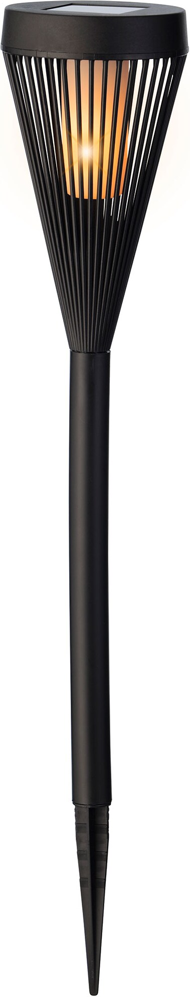 LED Solar Beleuchtung Fackel Flammeneffekt 45cm Kunststoff Gartenfackel Solarleuchte Stabbeleuchtung Gartenleuchte Solarlampen Gartendeko Warmweiß