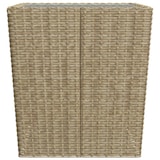 thumbnail of Mesa y sillas de jardín 3 pzas ratán PE y vidrio templado beige