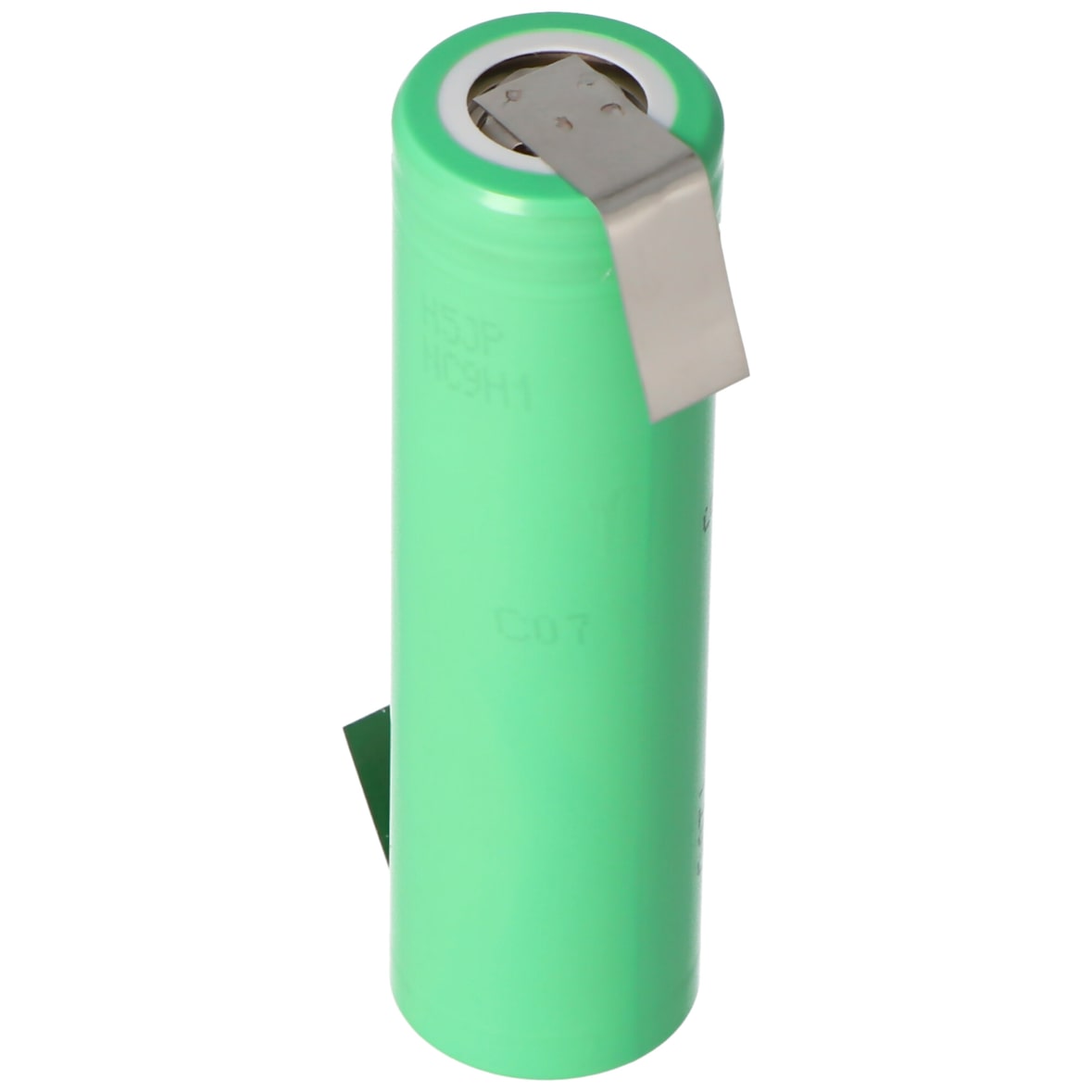 Samsung INR18650 25R 2500mAh 3,6V - 3,7V ungeschützt mit Lötfahne Z 64 ,85x18,3mm