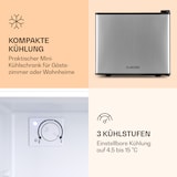 thumbnail of Geheimversteck Mini-Kühlschrank 2 Ebenen 17Ltr. 26dB thermoelektrisch Silber-Metallic