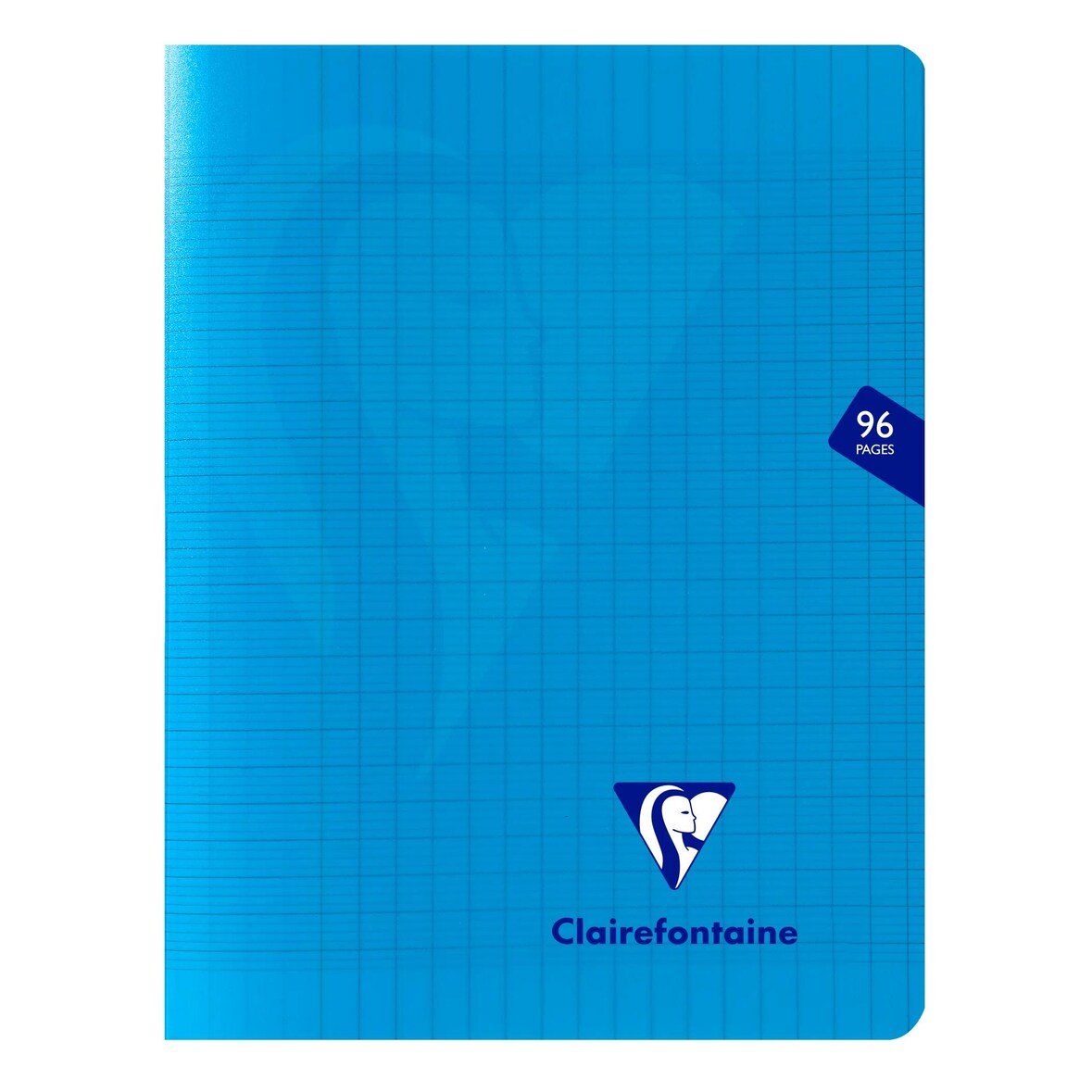 Clairefontaine 10x Heft Mimesys, 17x22 cm, 48 Blatt 90g, französische Lineatur Seyès, Einband aus Polypropylen - Blau 323741C