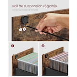 thumbnail of Helloshop26 - Caisson de bureau à 3 tiroirs meuble de rangement de document support d'imprimante 3 tiroirs verrouillables 40 x 41 x 12_0004804