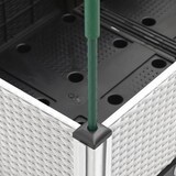 thumbnail of vidaXL Plantenbak met latwerk 120x40x142,5 cm polypropeen wit