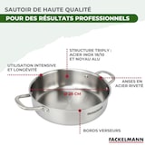 thumbnail of Sautoir 28 cm en inox 18/10 Triply Fackelmann Vita3