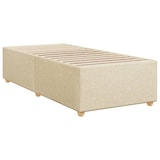 thumbnail of vidaXL Boxspringbett mit Matratze Creme 80x200 cm Stoff