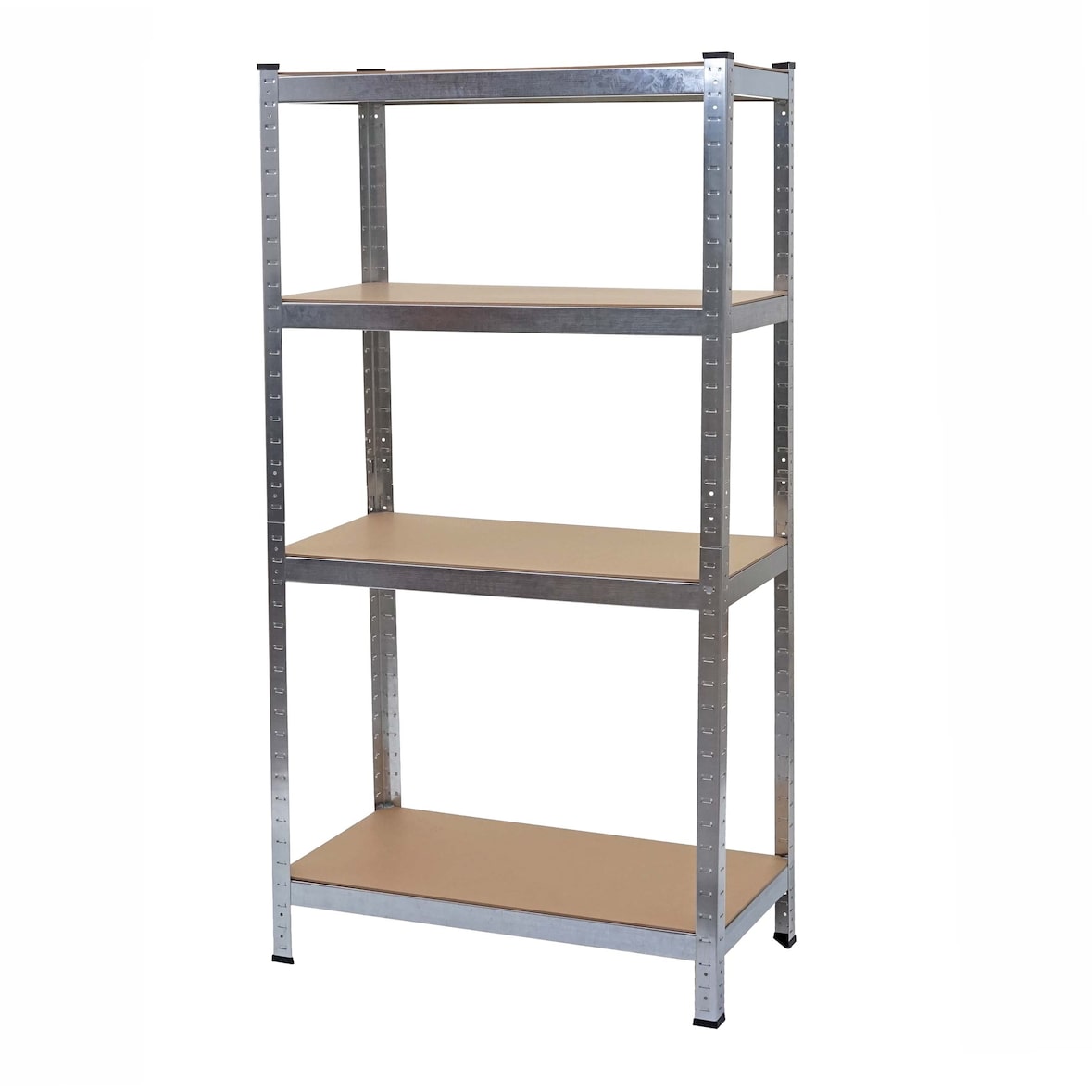Estantería para cargas pesadas HWC-D67, estantería de taller sin tornillos, 160x80x40cm, carga máx. 320kg ~ galvanizada
