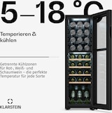thumbnail of Klarstein Bovella 27 Duo+ Zweizonen-Weinkühlschrank 74l 27 Fl. Glastür Schwarz