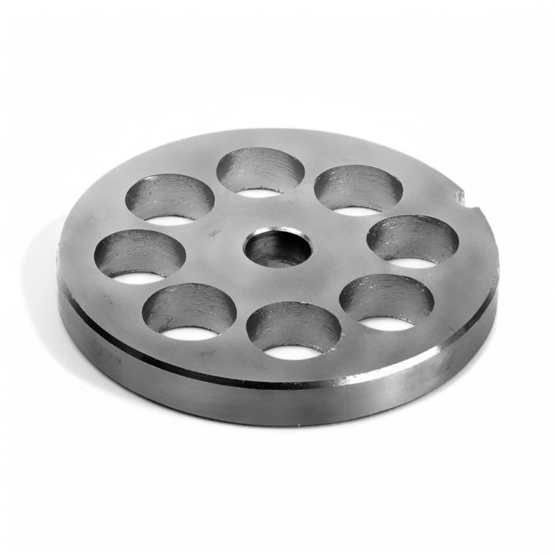Trespade piastra per tritacarne n° 12 foro 14, acciaio inox auto affilanti qualità professionale