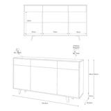 thumbnail of SARMOG MOBILE 3 ANTE 3 CASSETTI KIT L164 P41 H92 in truciolare nobilitato color ossido bianco