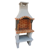 thumbnail of BBQ CROOK I - Barbacoa simple, construido con ladrillo y cemento refractario - 78x57x204cm