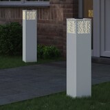 thumbnail of vidaXL Solar LED Weg Licht 2 pcs Weiß Kalt gewalzter Stahl