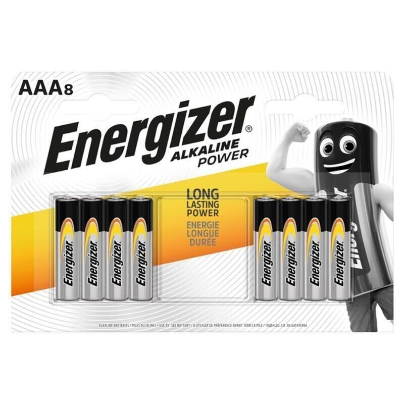 Pilas Aaa Lr03 Energizer Alkaline Power  8 Unidades