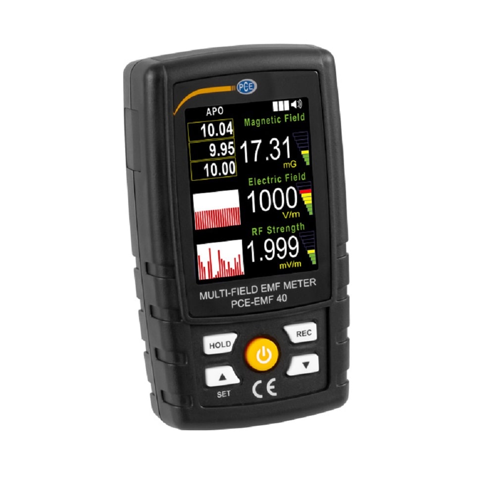 PCE Magnetfeldtester Strahlungsmesser PCE-EMF40 Gaußmeter Arbeitsschutzmessgerät