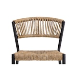 thumbnail of METRO PROFESSIONAL Silla apilable Lario, aluminio/poliratán, diseño estilo cuerda, beige/negro