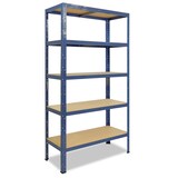 thumbnail of shelfplaza HOME 200x100x50 cm Schwerlastregal in blau mit 5 Böden und 175 kg Traglast pro Boden