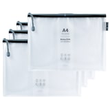thumbnail of 4 Bolsas Multiusos Zipper Bag A4 Negro