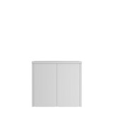 thumbnail of Der Phoenix Aktenschrank SCL0891GGK  aus Stahl mit 2 Türen und 1 Regal in Grau mit Schlüsselschloss