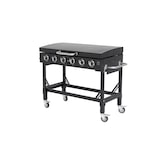 thumbnail of METRO PROFESSIONAL 6-Hauptbrenner Gasgrill Dayton, Grillfläche 53 x 108 cm, fahrbar, Schutzabdeckung, Stahl, schwarz
