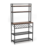 thumbnail of Prateleira de Cozinha em Pé COSTWAY, Estante de Padeiro com Suporte para Vinho até 10 Garrafas