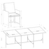 thumbnail of VCM Gartenmöbel-Set Raloso Grau H. 74 x B. 170 x T. 110 cm