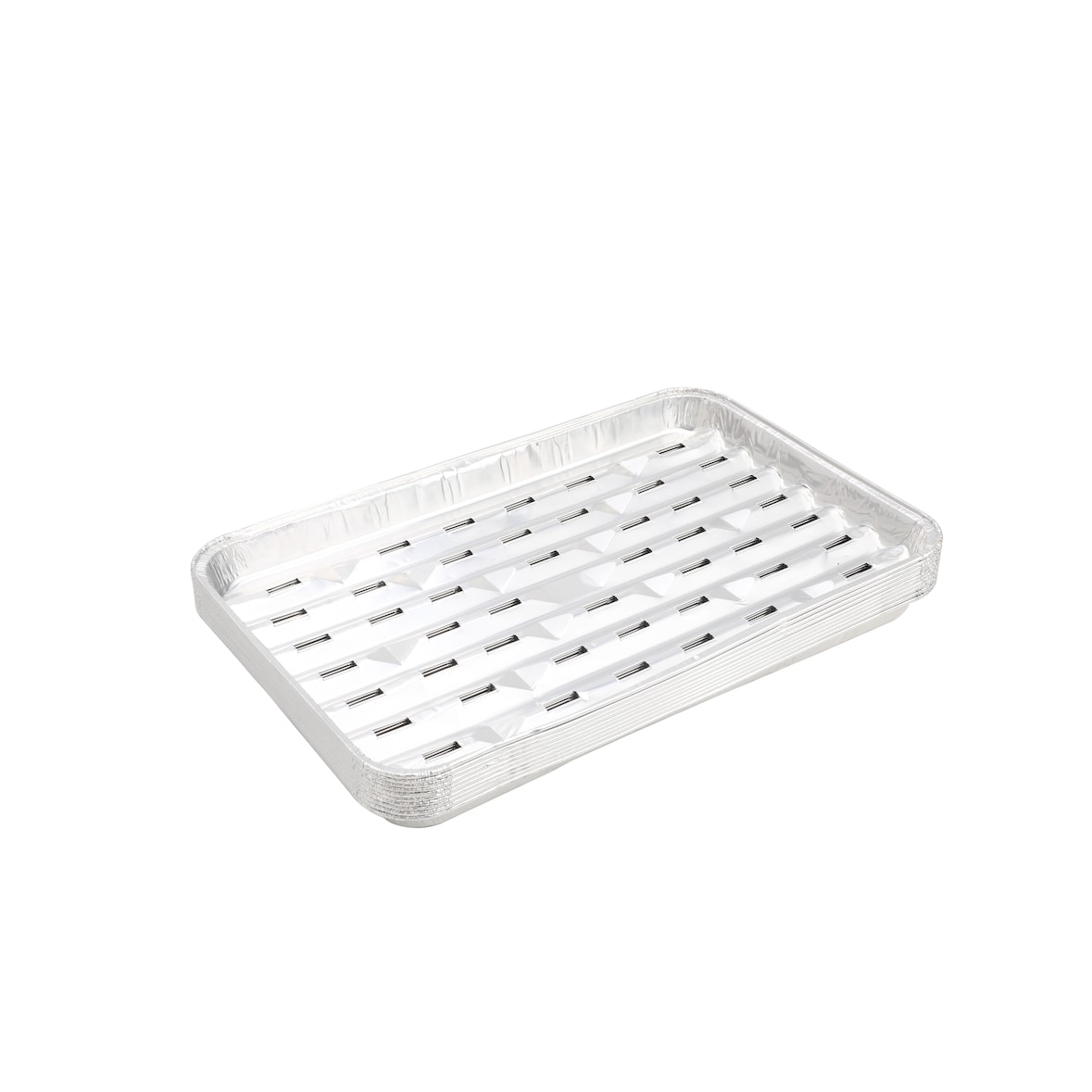 METRO PROFESSIONAL Grillpan, aluminium, 23 x 34 x 2.5 cm, zilver, 10 stuks