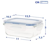 thumbnail of Recipiente Hermético rectangular de vidrio 330 ml