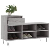thumbnail of vidaXL Schuhregal Grau Sonoma 102x36x60 cm Holzwerkstoff