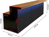 thumbnail of Bancone su Misura Cassa Bar Reception Nero 180×60×100 cm【HCTG 180】