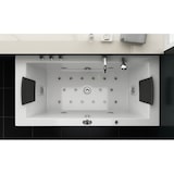 thumbnail of Whirlpool Badewanne Rechteck Acrylwanne Sprudelwanne Sprudelbad LED Massagebadewanne Massagewanne  Villa Eugenie Jet-Line