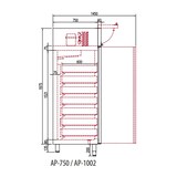 thumbnail of CORECO Armoire A Casiers - -5C - 1C - 1367X802X2115 - Livree Avec 7 Bacs 400X600X120 Mm - Capacite 1404L - 230/1/50 AP-1002