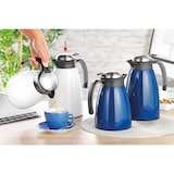 thumbnail of Isolierkanne GLACE in weiß, lackiert. Inhalt: 1,5 Liter für ca. 11 Tassen. Höhe: 24,3 cm, Durchmesser: 13,5 cm.