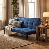 thumbnail of Divano Letto Design in tessuto 2 Posti per casa e ufficio Giada - Blu-DI3178GIBL