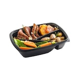 thumbnail of MONOUSO - Wiederverwendbare Plastikbehälter aus PP Schwarz 3F 900ml 23x17x5cm (75 Stück)
