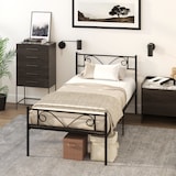 thumbnail of HOMCOM Estrutura de Cama Individual de Metal  com Cabeceira 95x196x100cm Preto