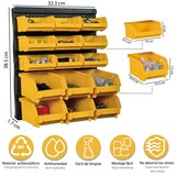 thumbnail of Panneau Porte Outils Mural - 15 Bacs à Becs Amovibles - Rangement et Stockage Outils et Quincaillerie - Art Plast