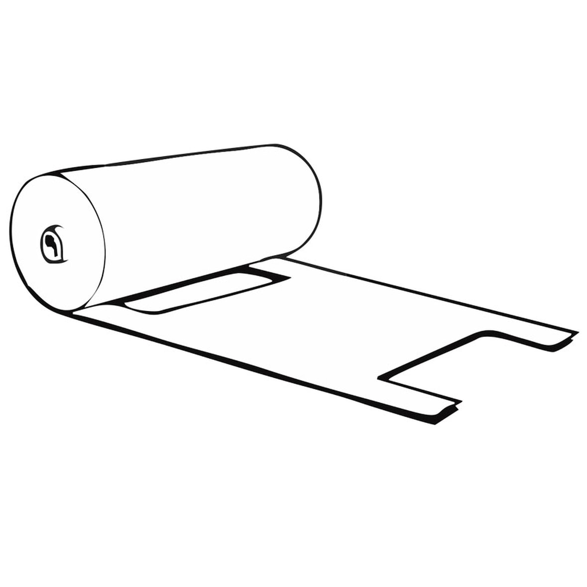 1250x Knotenbeutel 3 kg HDPE transparent 395 x 230 mm gerollt extra stark