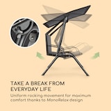 thumbnail of Bel Air Mono Swing Hollywoodschaukel Stahlrahmen Mono Relax schwarz Schwarz