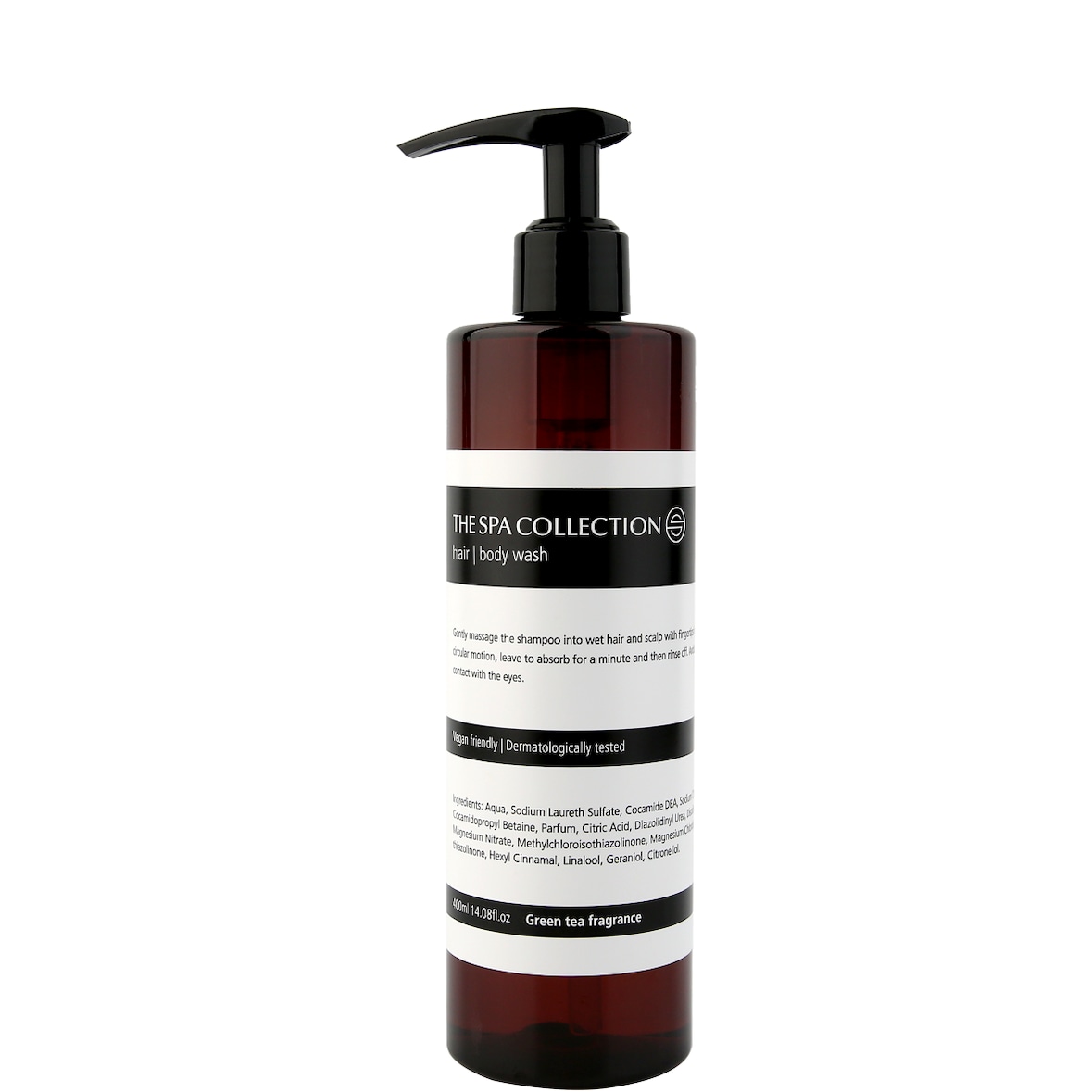 2-in-1 hair & bodywash 400 ml - The Spa Collection Green Tea (Doos van 24 stuks)