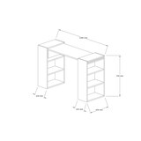 thumbnail of Skye Decor, Handy- Handy PUQ, Nussbaumfarbe,,Weiß, Couchtische, 75x124x43,6 cm, 100% Melaminbeschichtete Partikelplatte