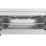 thumbnail of METRO Professional Salamandra GSL1001, aço inoxidável, 61 x 33 x 28 cm, temperaturas: 50-300 °C, temporizador, termóstato EGO, 2500 W, prateado