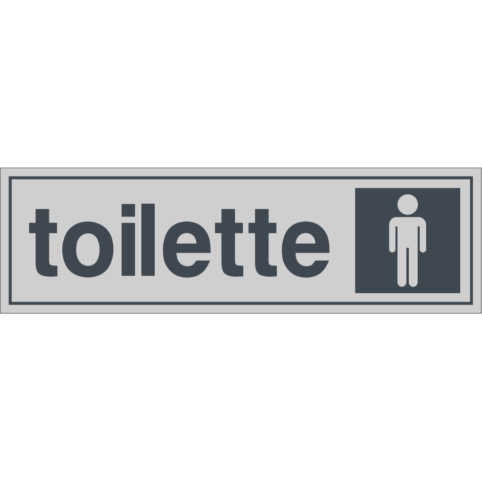 adesivo pvc 165x50 mm toilette uomo