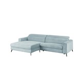 thumbnail of KAWOLA Sofa LAISKA Ecksofa Cord hellblau Longchair links