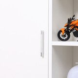 thumbnail of Kleankin Armário Casa de Banho com 8 Prateleiras e 1 Porta 71x22x100cm Branco