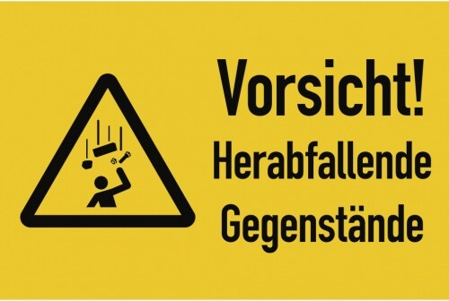 Dreifke® Aufkleber, Warnzeichen - Symbol und Text nach Ihren Angaben, Folie, 300x200 mm