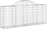 thumbnail of vidaXL Gabionen mit Hochbogen 18 Stk. 200x30x80/100cm Verzinktes Eisen