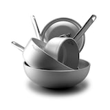 thumbnail of Agnelli Casseruola Alta Professional Cookware 4 Spicchi Alluminio E Manici In Acciaio, Argento Cm 40