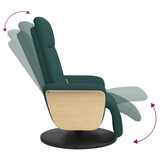 thumbnail of vidaXL Massagesessel mit Fußteil Dunkelgrün Stoff