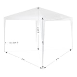 thumbnail of Pavillon Baraban 3x3m mit 3 Seitenteilen